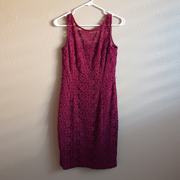 WHBM Sleeveless Lace Sheath Dress Size 2 - Picture 1 of 8